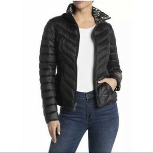 Nautica Black Reversible Packable Puffer Jacket Size Small